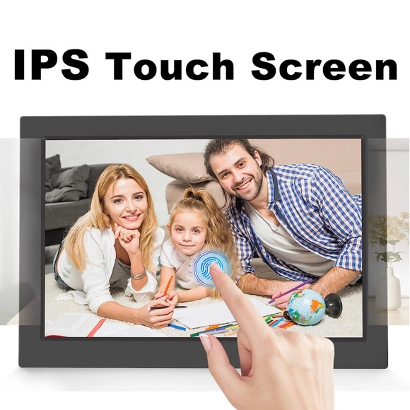 New - 10.1 Inch WiFi Digital Photo Picture Frame w/ 16GB Storage & Touch Screen - Picture 3 of 11